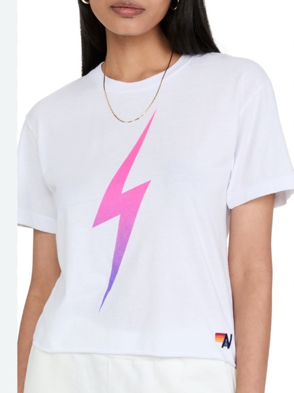 BOLT FADE OMBRE BOYFRIEND TEE - PINK